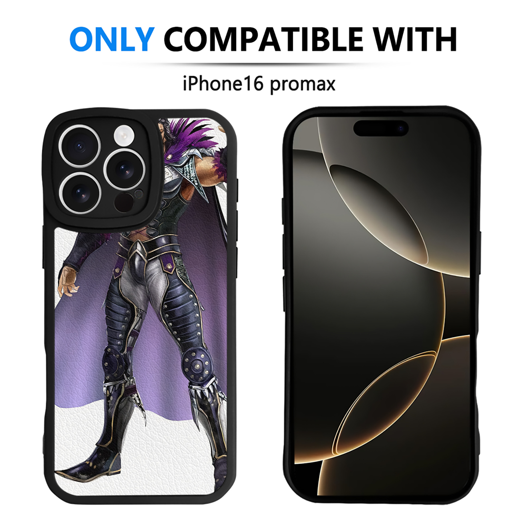 （画像用） 北斗の拳 Fist of the North Star 【iPhone 16シリーズ対応】シリコンスマホケース（レザー調） 材質：シリコン
